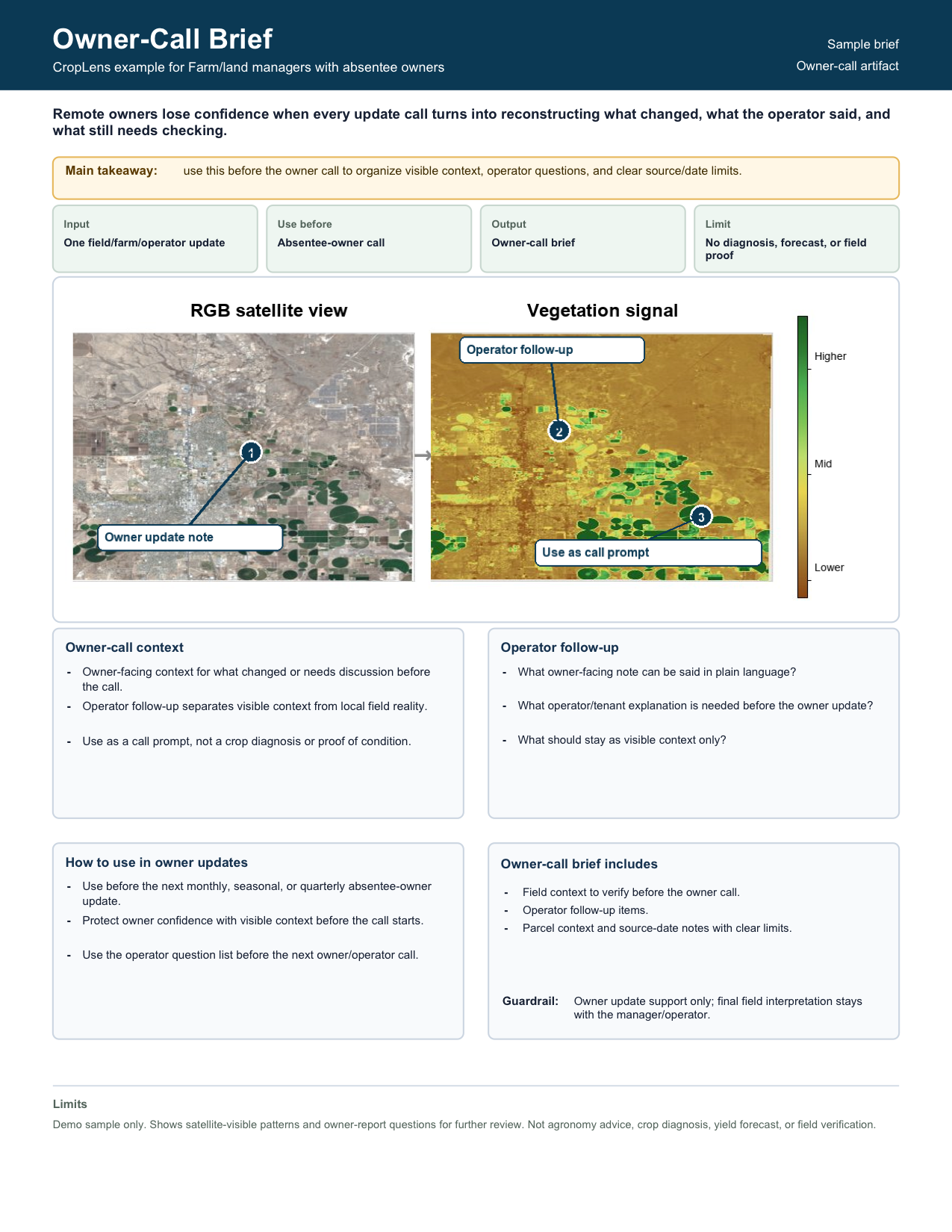 Owner updates sample brief preview